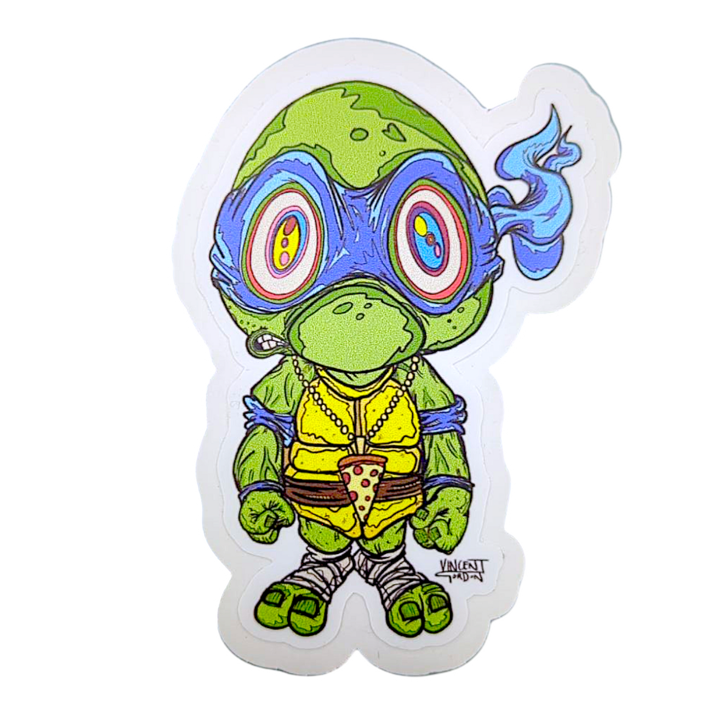 Vincent Gordon Leonardo TMNT Study (Medium) Sticker

3 x 4.25” die cut vinyl sticker 