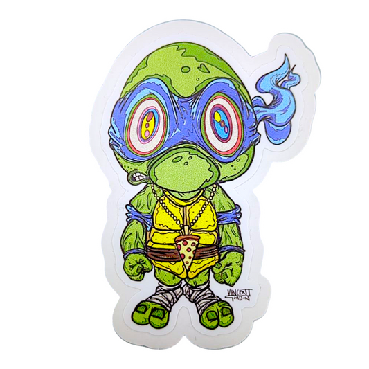 Vincent Gordon Leonardo TMNT Study (Medium) Sticker

3 x 4.25” die cut vinyl sticker 