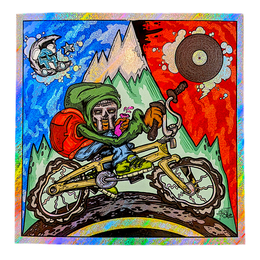 Vincent Gordon 
LSDOOM, 2026 
Holo-Giclée on rapture foil paper 
7.5 x 7.5 in 
Edition of 20 

Accompanied by Certificate of Authenticity hand signed + numbered by the artist 