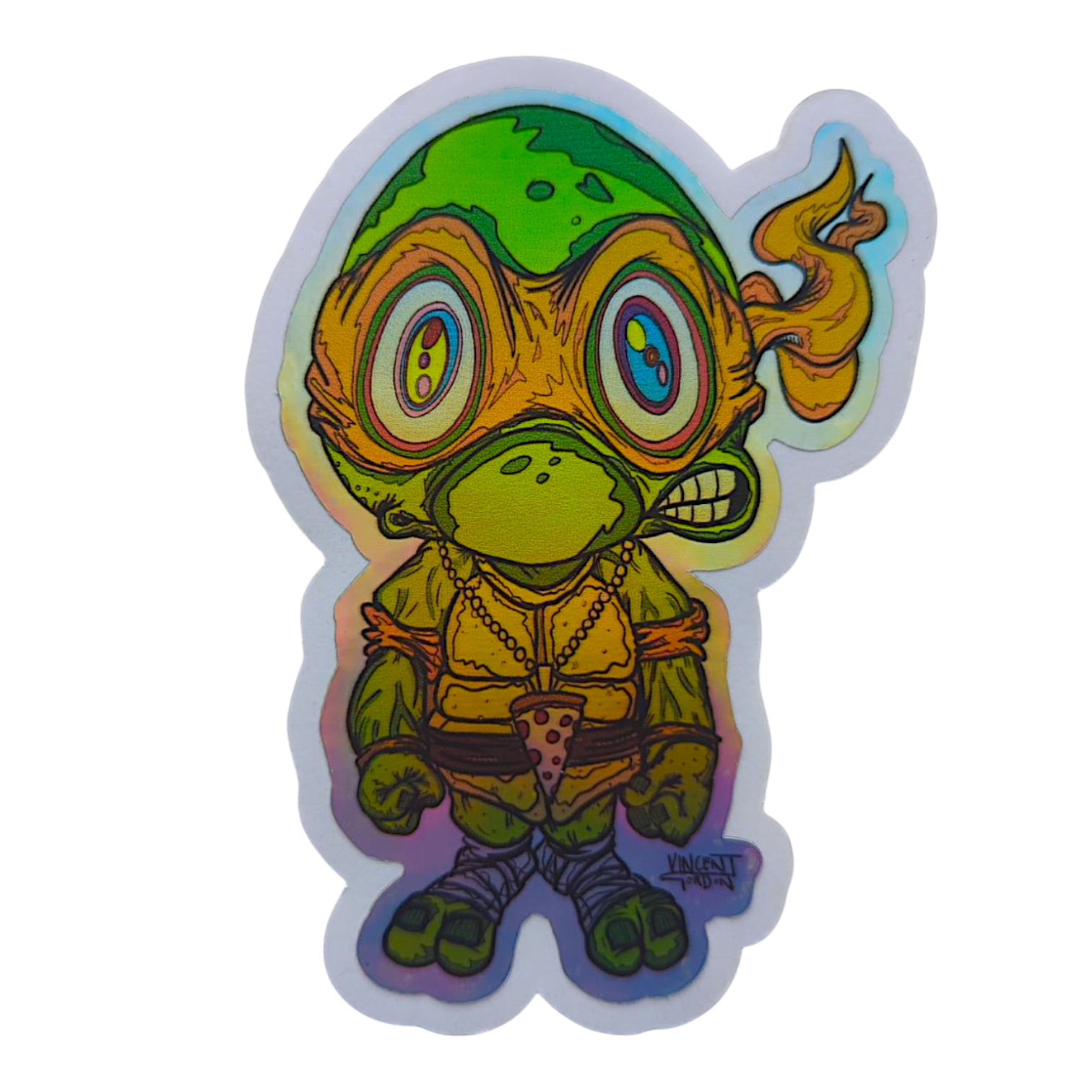 Vincent Gordon Michelangelo TMNT Study (Medium) Foil Sticker