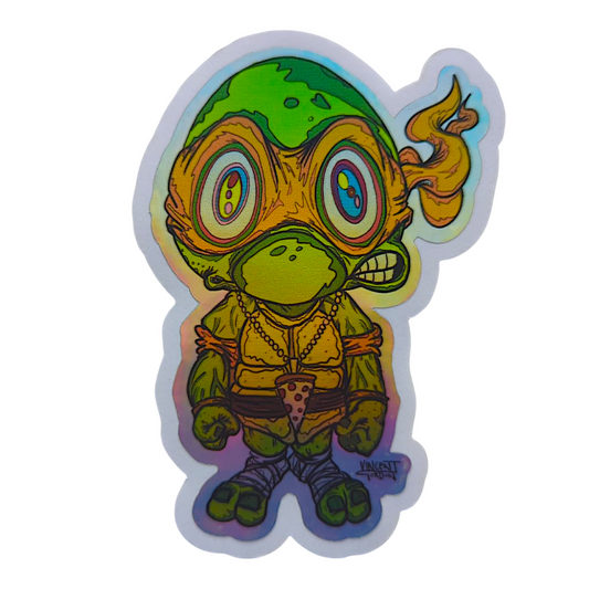 Vincent Gordon Michelangelo TMNT Study (Medium) Foil Sticker