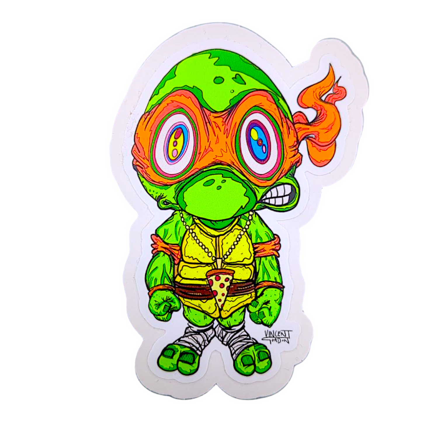 Vincent Gordon Michelangelo TMNT Study (Medium) Sticker

3 x 4.25” die cut vinyl sticker 