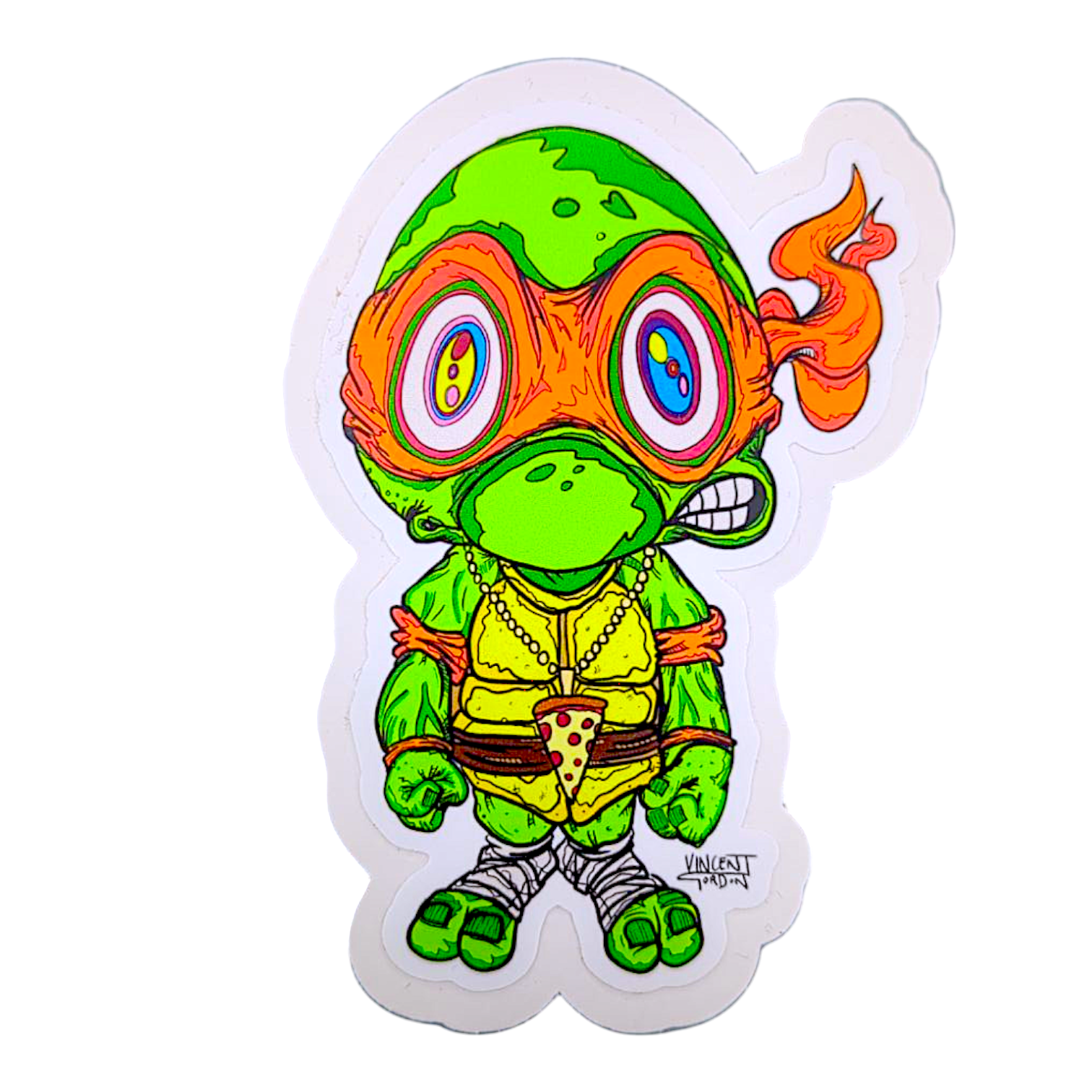 Vincent Gordon Michelangelo TMNT Study (Medium) Sticker

3 x 4.25” die cut vinyl sticker 