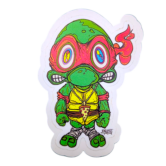 Vincent Gordon Raphael TMNT Study (Medium) Sticker

3 x 4.25” die cut vinyl sticker 