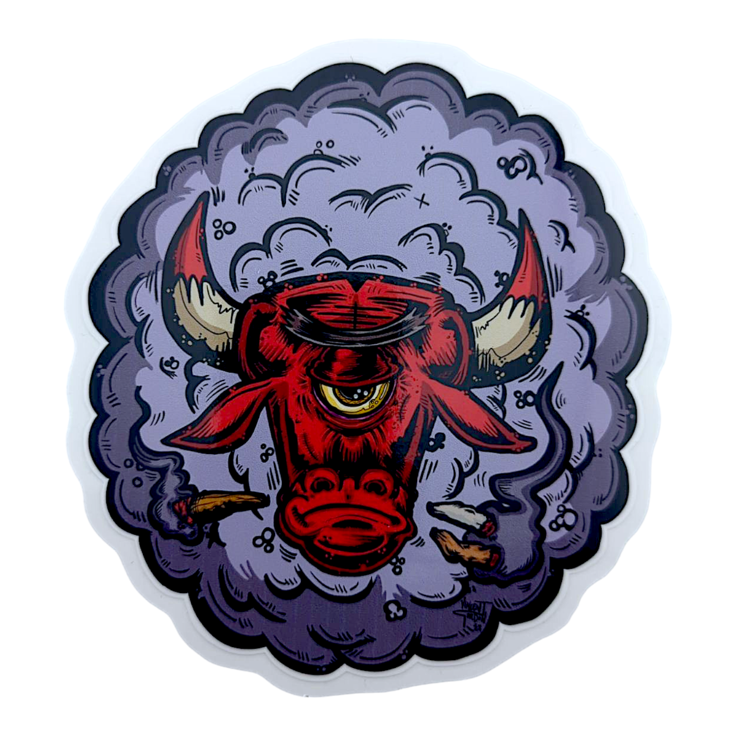 Vincent Gordon Smokabull Sticker