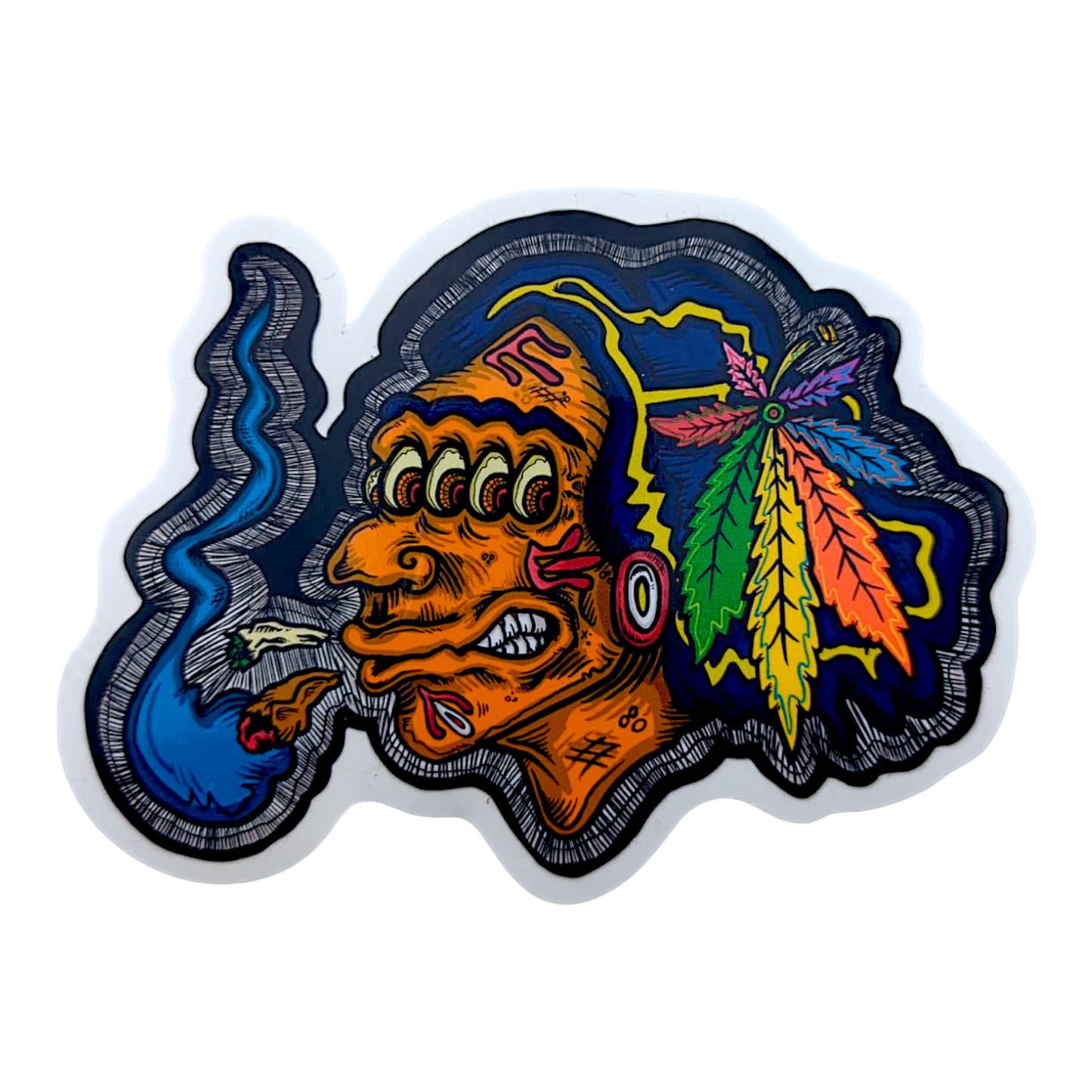 Vincent Gordon Smoke Hawks Sticker