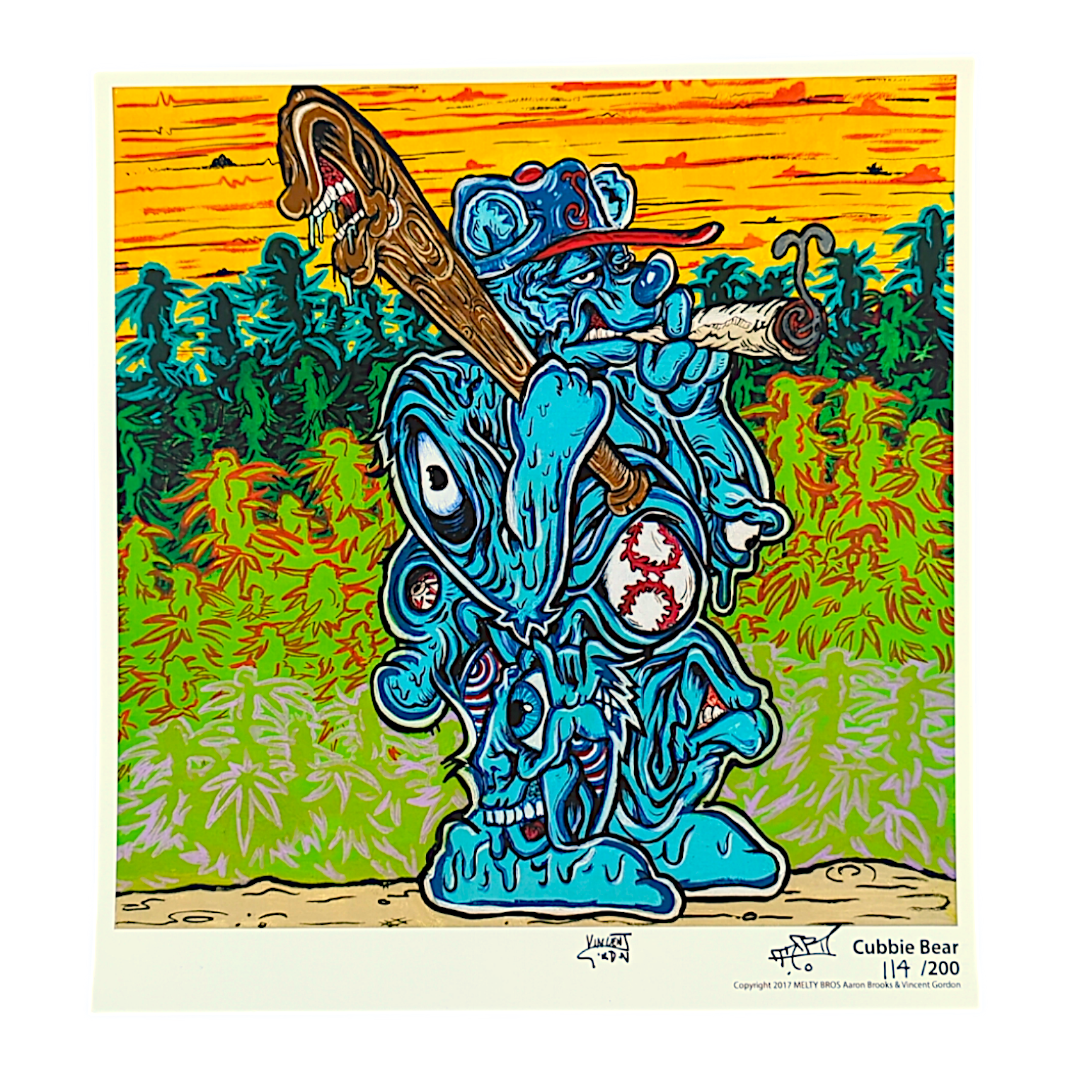 Vincent Gordon x Aaron Brooks (Melty Bros)
Cubbie Bear, 2017
Archival Pigment Print
11 x 11.75 in

Hand signed + numbered by the artists. 