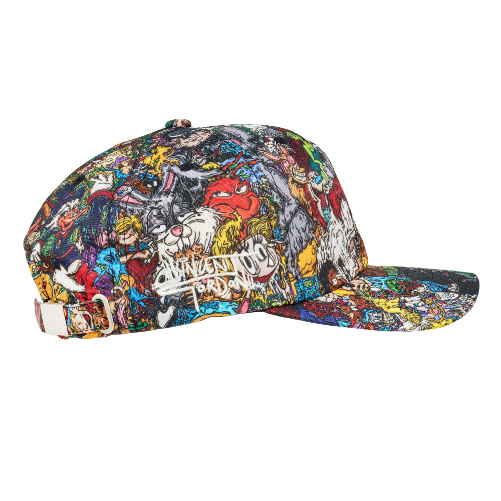 Vincent Gordon x Grassroots Cartoon Gumbo Dad Hat
- Sublimation Printing
- Curved Brim
- Satin Lining
- Stash Pocket
- Strap Closure
- Limited Edition of 200