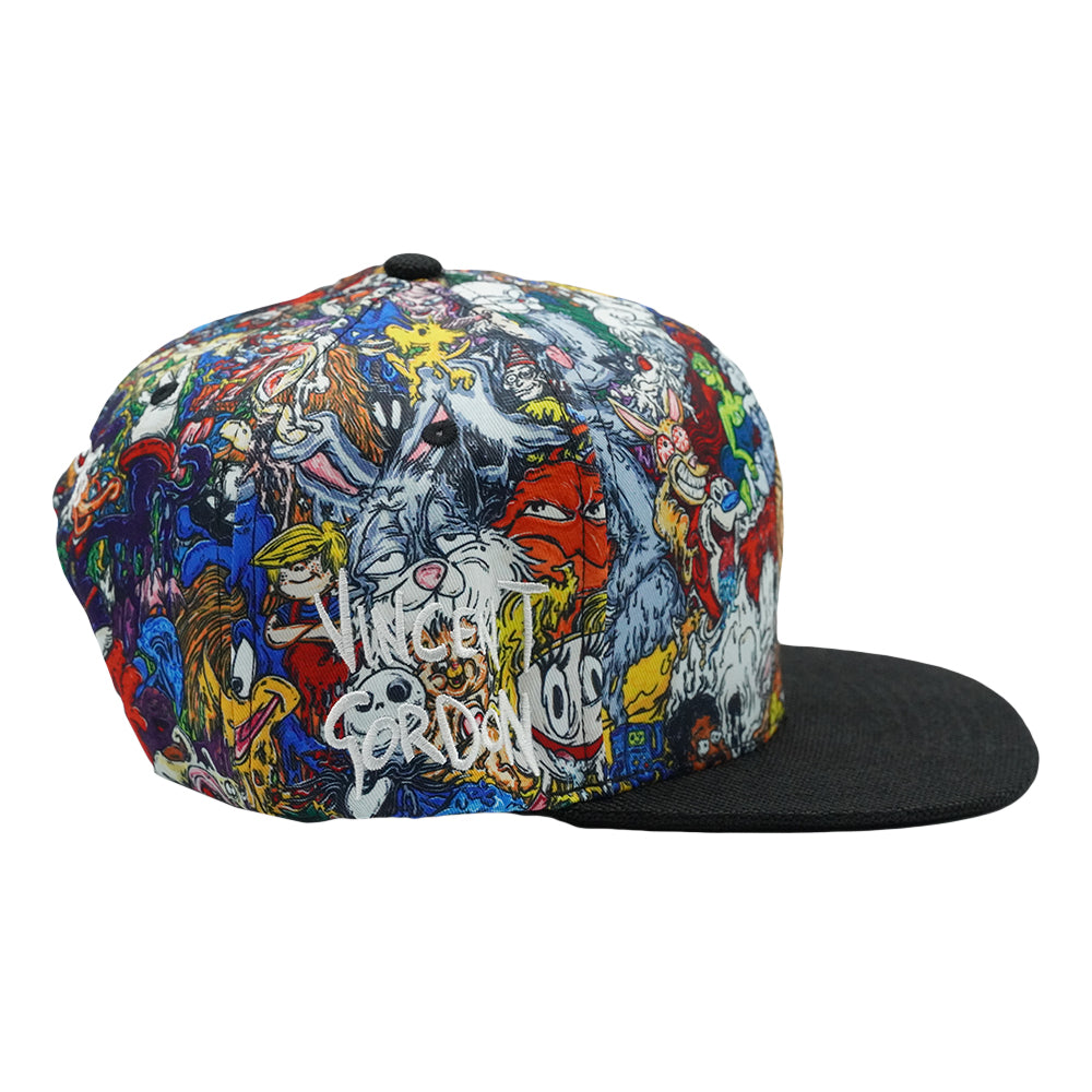 Vincent Gordon x Grassroots Cartoon Gumbo Snapback Hat
- Sublimation Printing
- Pearl Hemp Square Brim
- Satin Lining
- Stash Pocket
- Snap Closure
- Limited Edition of 300