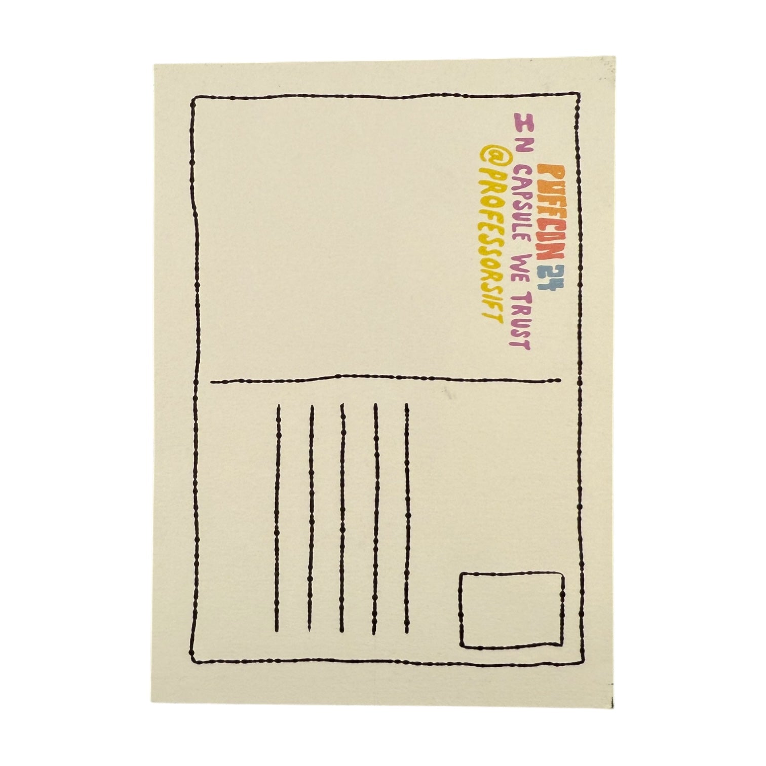 Wookerson Smoke More Sift Puffcon 24 Postcard