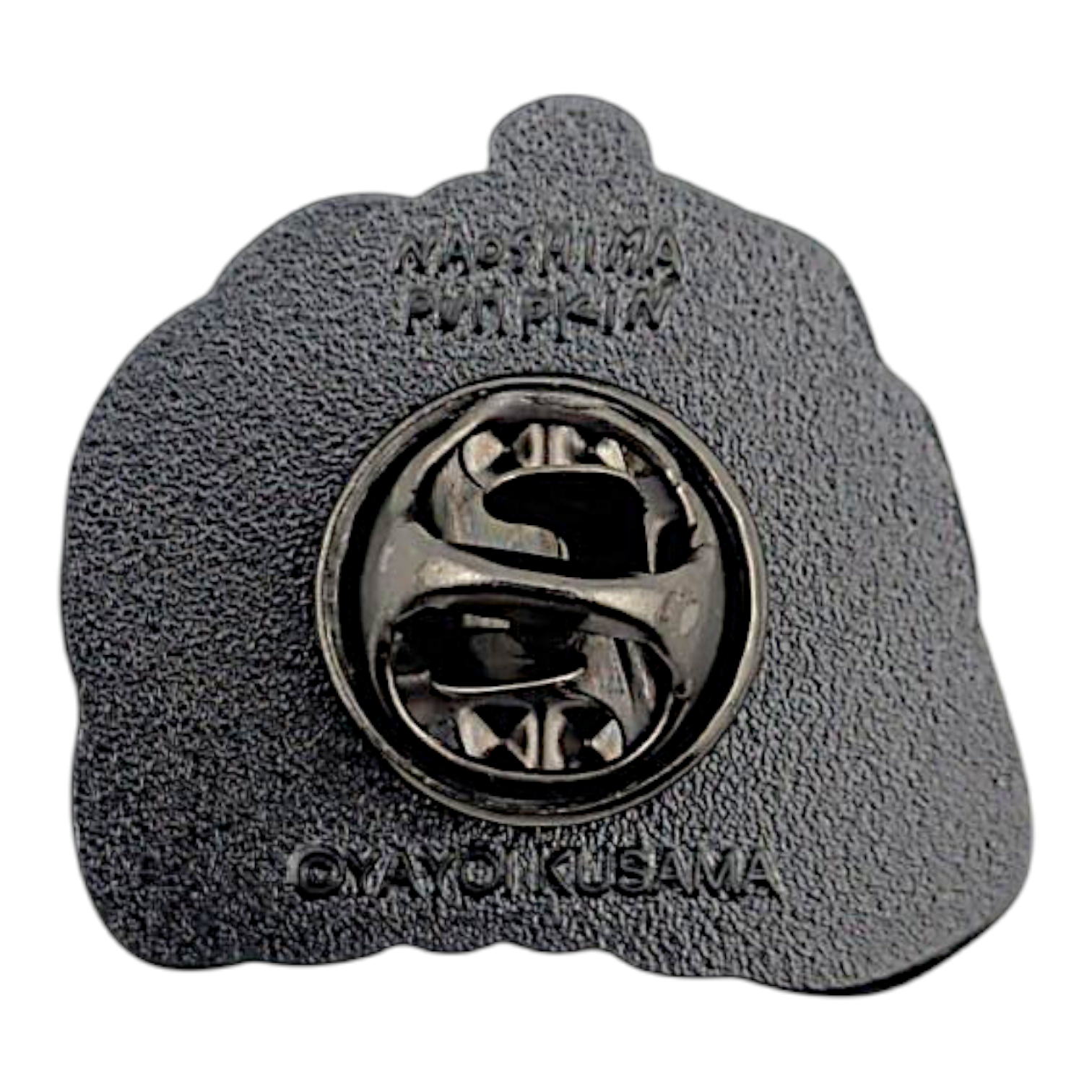 Yayoi Kusama 
Naoshima Pumpkin 
Enamel pin 
Approx. 1 x .75 in 