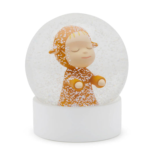 Yoshitomo Nara Little Wanderer (Yellow) Snow Globe