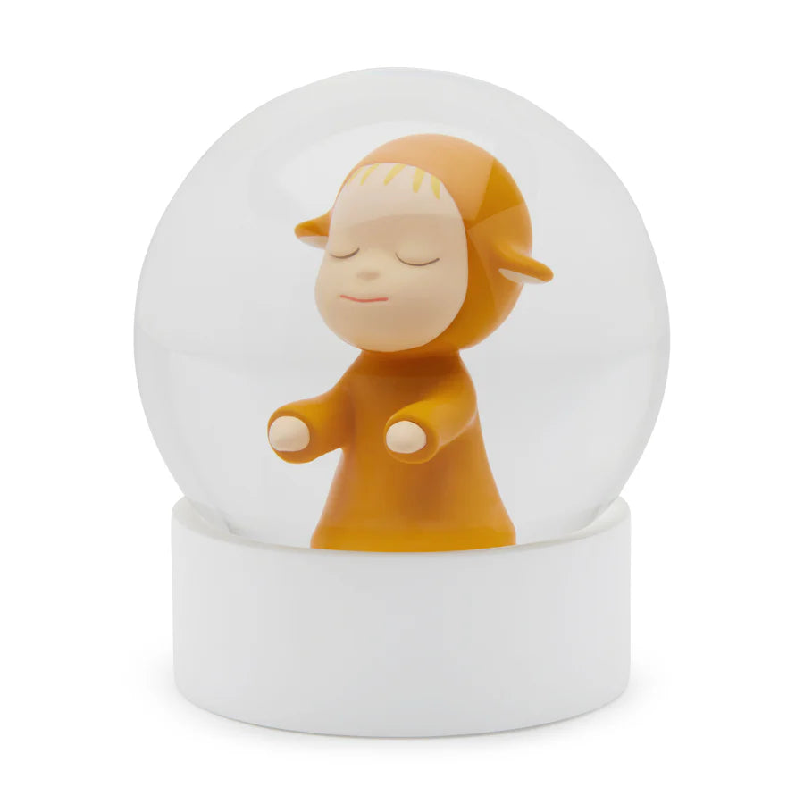Yoshitomo Nara Little Wanderer (Yellow) Snow Globe