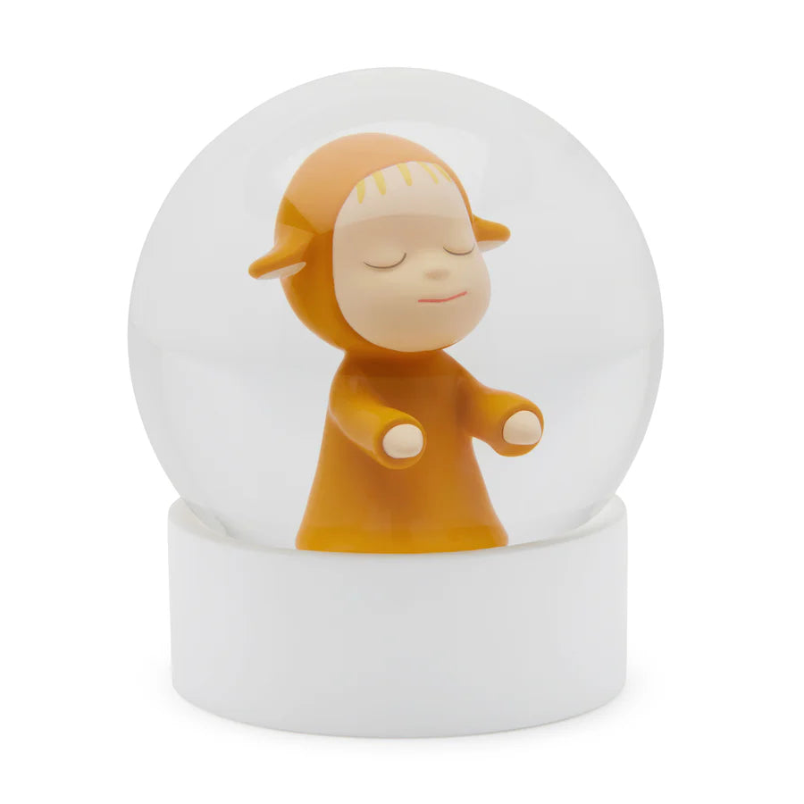 Yoshitomo Nara Little Wanderer (Yellow) Snow Globe