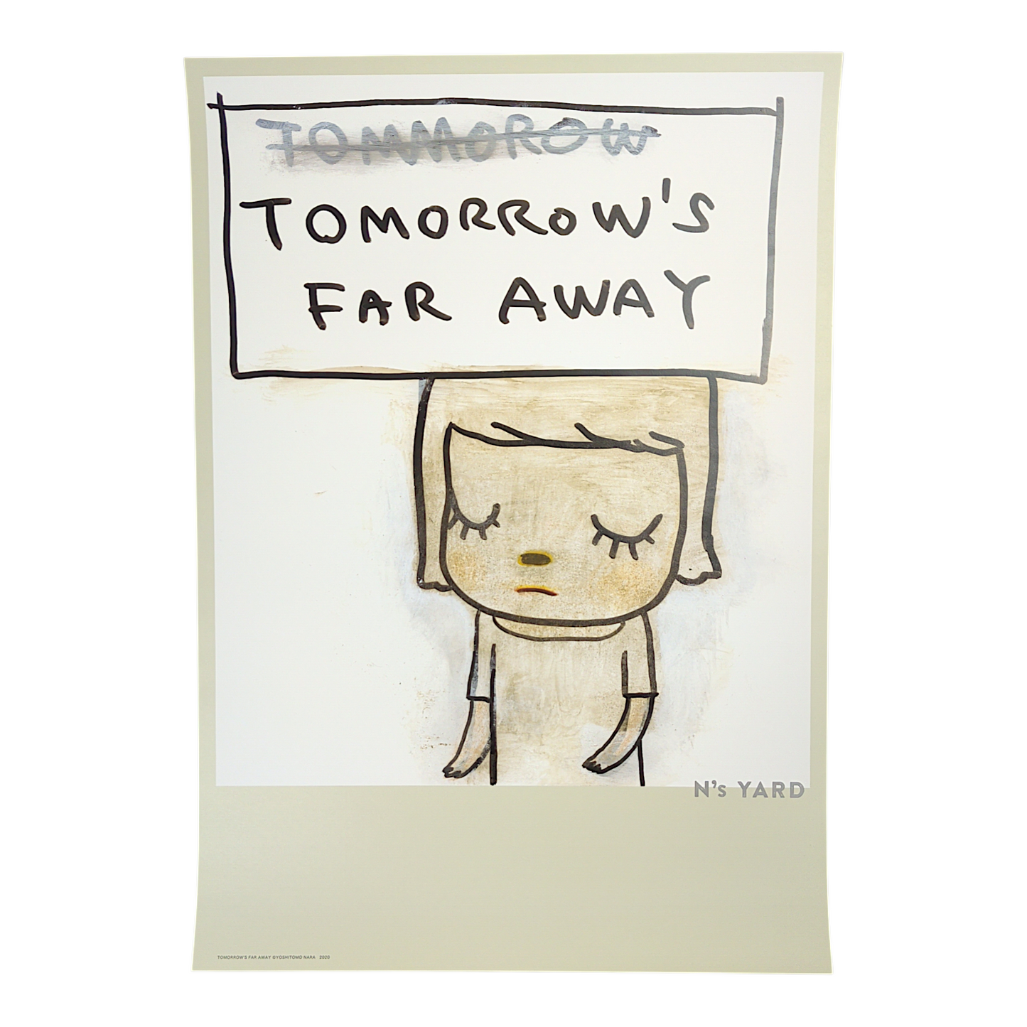 Yoshitomo Nara
Tomorrow's Far Away, 2020
Offset lithograph
14.3 × 20.3 in