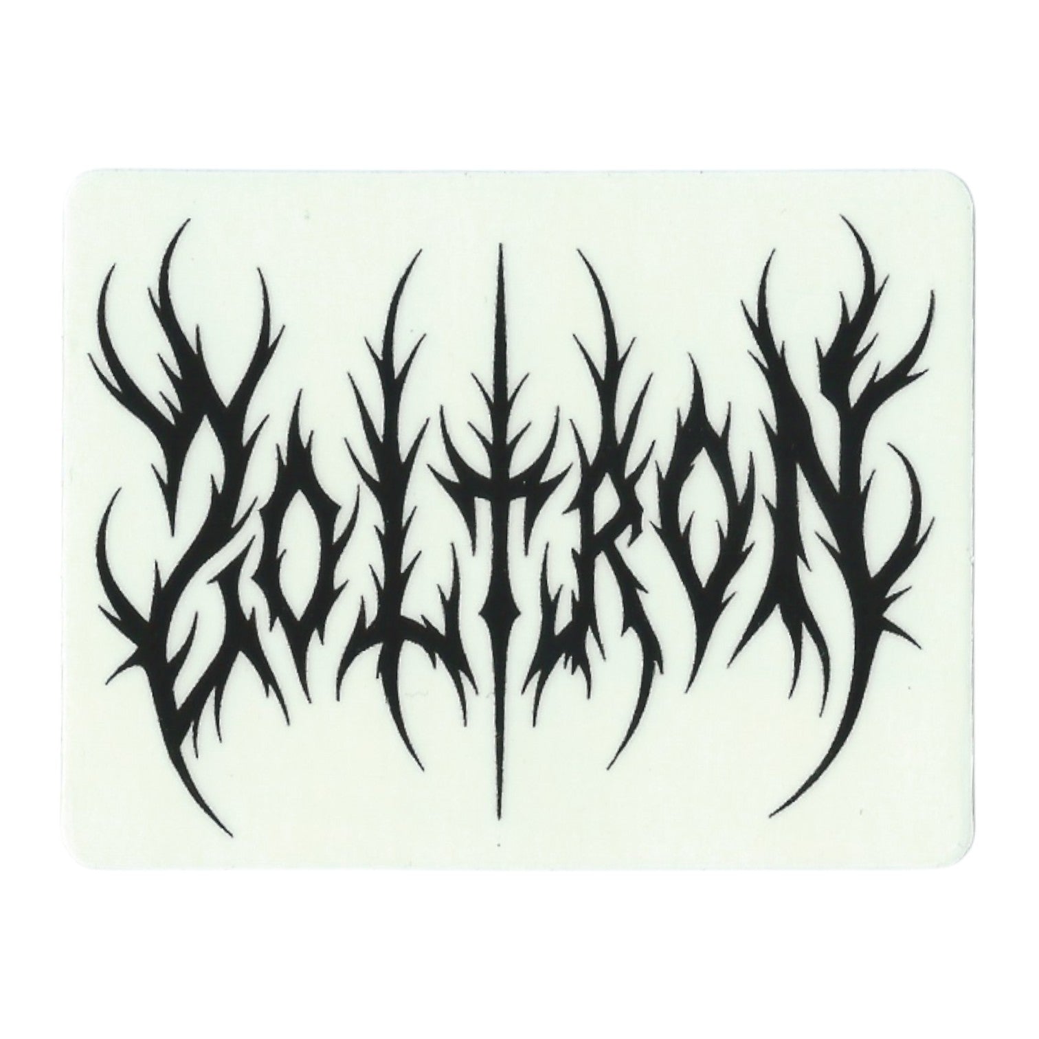Zoltron Black Metal Zoltron Clear Vinyl Sticker