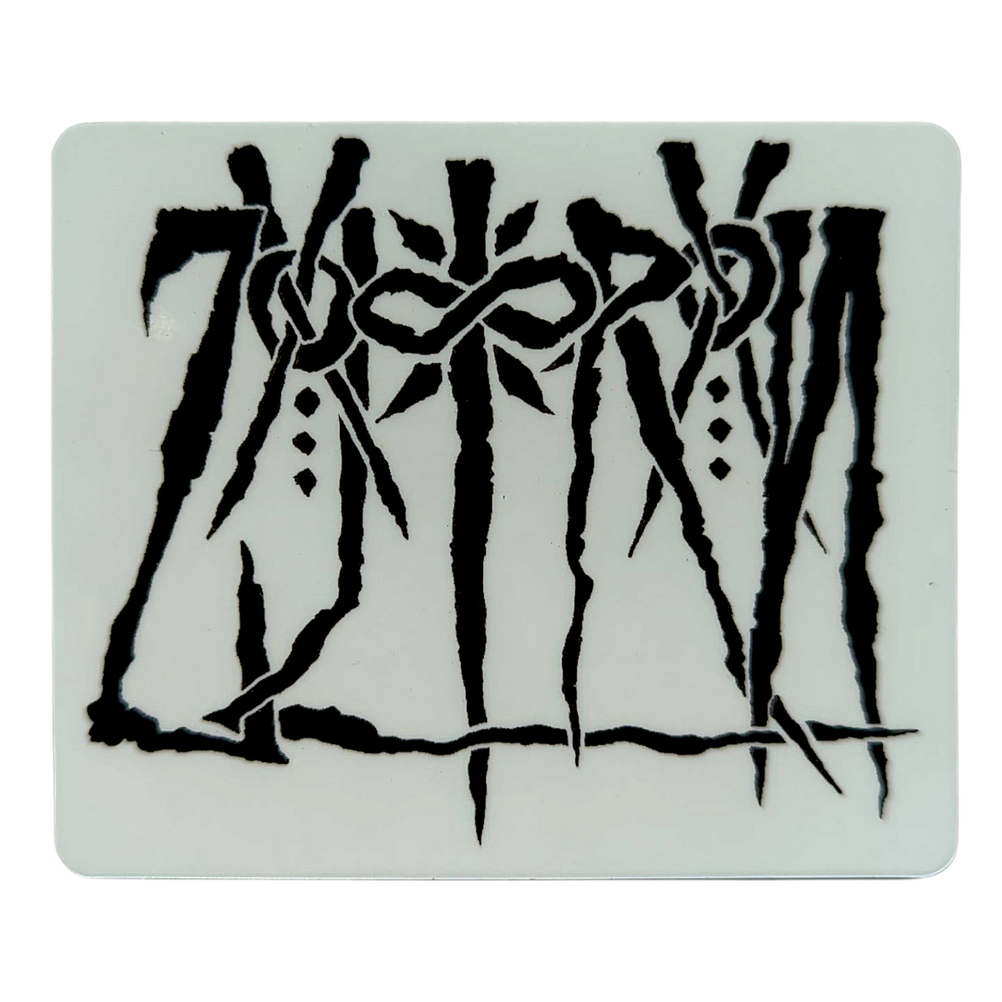 Zoltron (Black on Clear) Sticker

4.25 x 2.75" die cut vinyl sticker
Screen printed on clear vinyl
Weatherproof