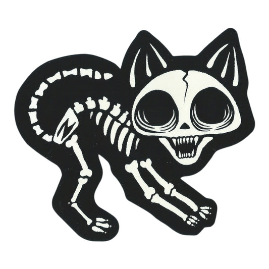 Zoltron Large Paco (Sue's Cat) Blue Glow in the Dark Sticker