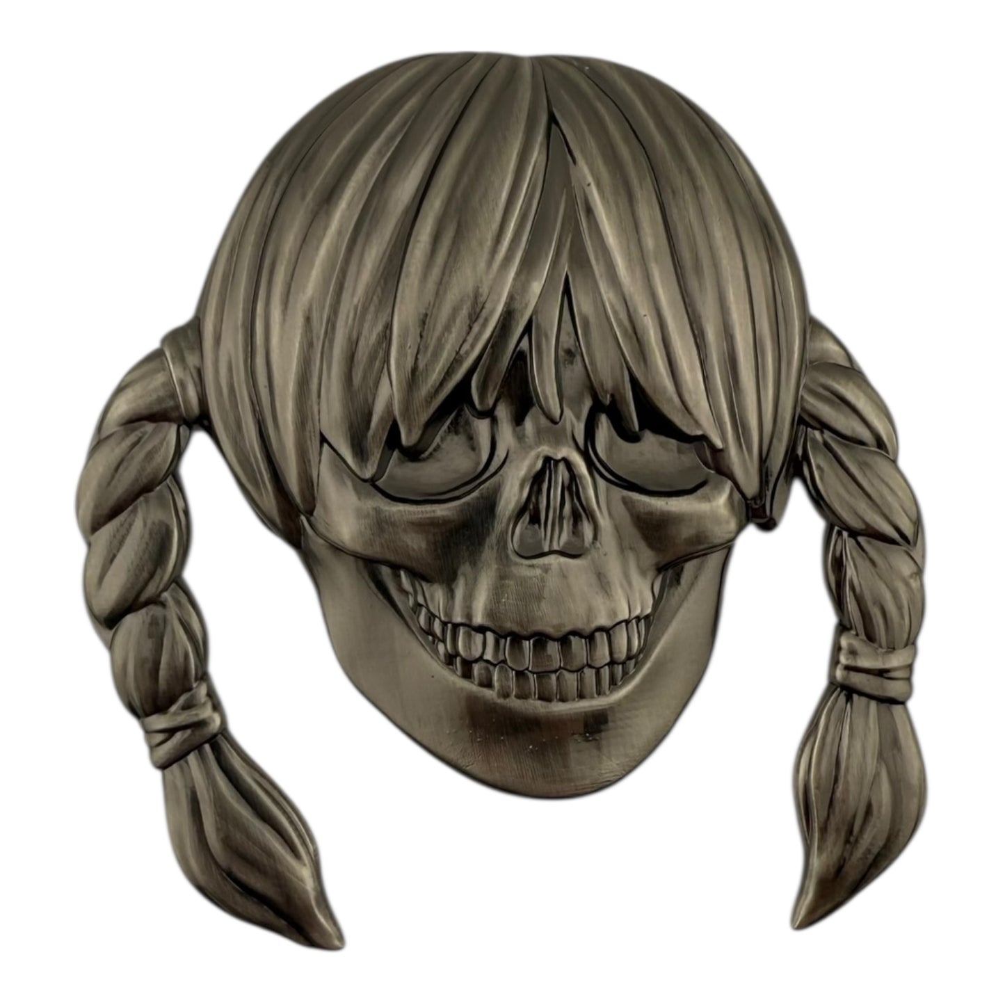 Zoltron 
Sue Nami (Chrome) Car Emblem, 2025 
Approx. 3 in diameter | 3.5 mm thick 