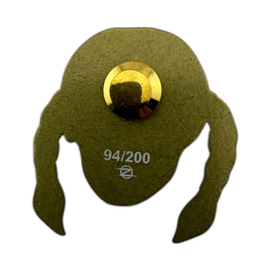 Zoltron 
Sue Nami Sigil Pin, 2025 
3D Die Struck Brass with Patina 
Approx. 2 in diameter | 3.5 mm thick 
Edition of 200 