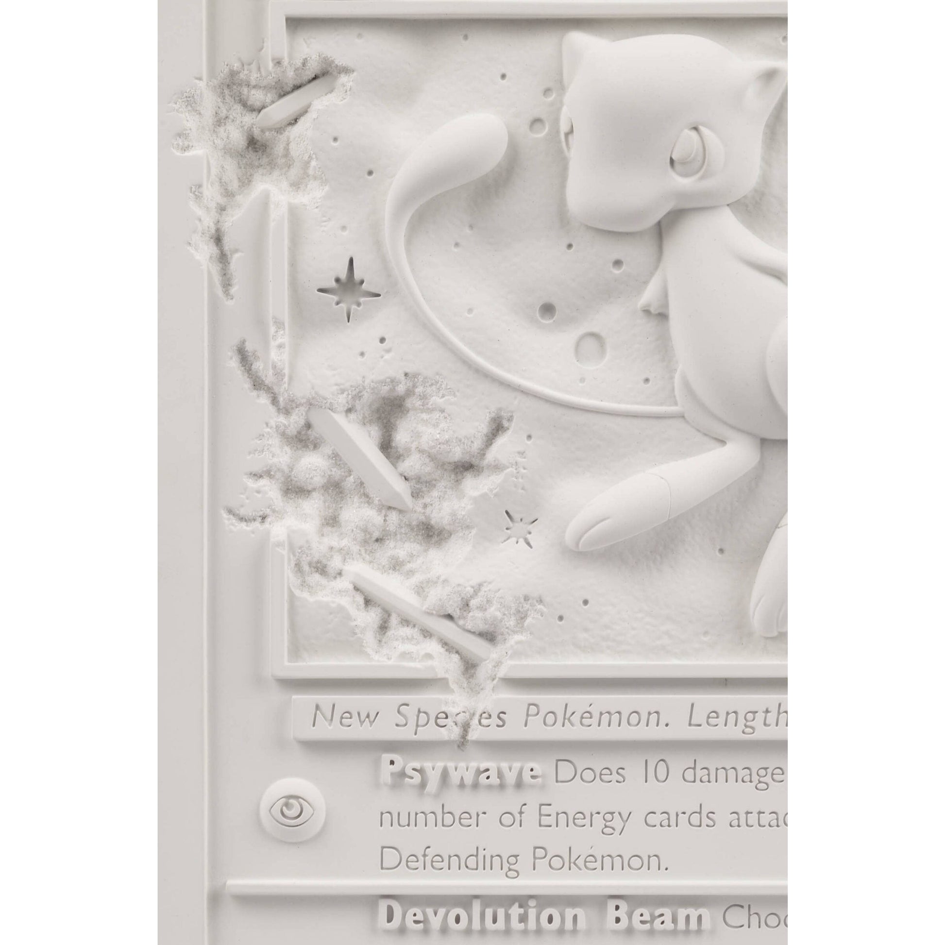 crystalized pokemon cards Daniel Arsham x Pokemon "Crystalized Mew Card" Sculpture – Decadent Art Gallery