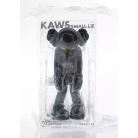KAWS Small Lie (Black), 2017 Vinyl figure 11 × 5 × 4 1/2 in