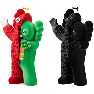 KAWS x Gachapin "KACHAMUKKU (Green/Red & Black)" Figures