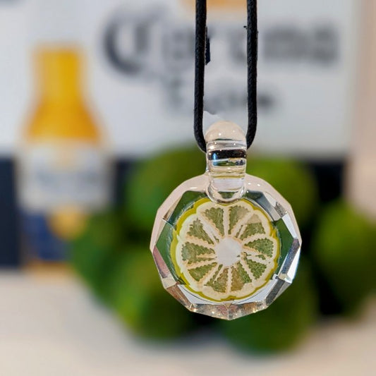 Sam Lyons x Pat Taylor Faceted "Lime Slice" Pendant
