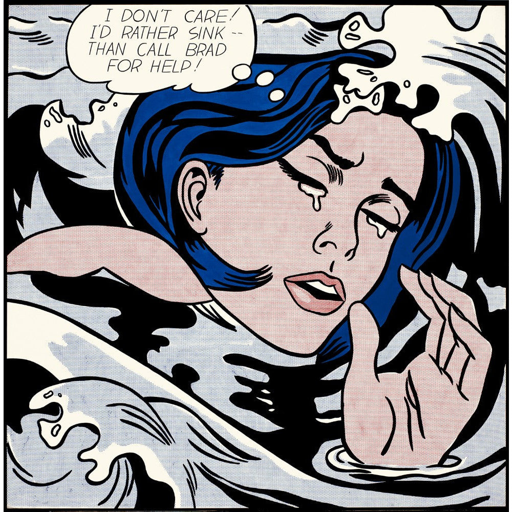 Roy Lichtenstein "Drowning Girl" Magnet