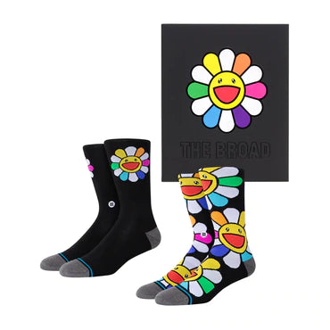 Takashi Murakami Flower Box Set Socks - Black