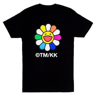 Let your style bloom. Created exclusively for The Broad, this all-gender tee presents Takashi Murakami’s iconic flower in a vibrant, colorful screenprint on the back along with his signature ©TM/KK logo.  100% Cotton Unisex Crew neck and short sleeves © Takashi Murakami/Kaikai Kiki Co., Ltd. All Rights Reserved.