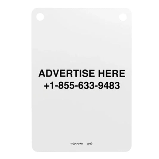Virgil Abloh Advertise Here, 2019 Transparent Lithographic Print 23 in x 16 in (40.6 cm x 58.4 cm) Edition of 200  Hand Signed, Dated + Numbered by the artist. © 2019 Virgil Abloh.
