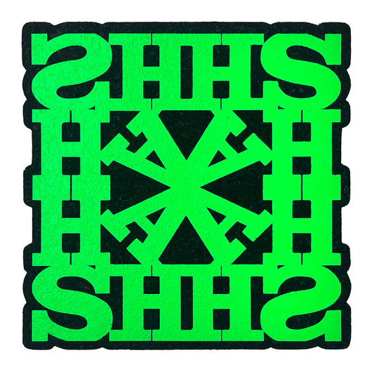 Wookerson HashSimilie (Green), 2023 Screen Print on Moodmat 12 x 12 in die cut Edition of 150